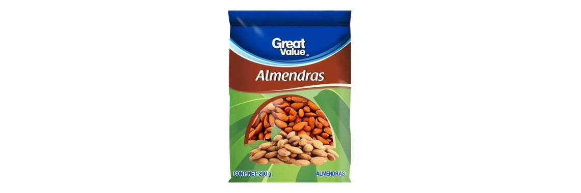 Great Value Almendras Naturales 200 g