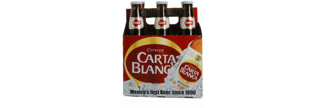 Cerveza Carta Blanca Botella 355ml Lager Mexicana Tradicional