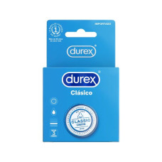 Durex Condones Clásicos Lubricados Originales 3 pzas