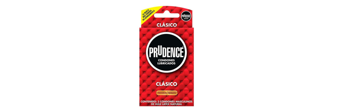 Prudence Condones Clásicos Lubricados Originales 3 pzas
