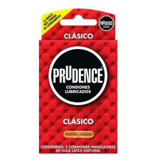 Prudence Condones Clásicos Lubricados Originales 3 pzas