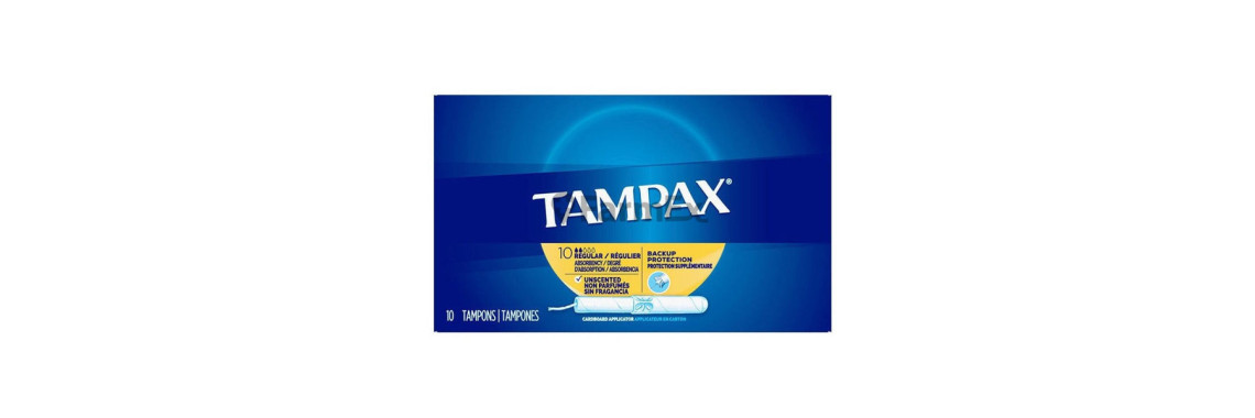 Tampax Tampones Regular con Aplicador 10 pzas