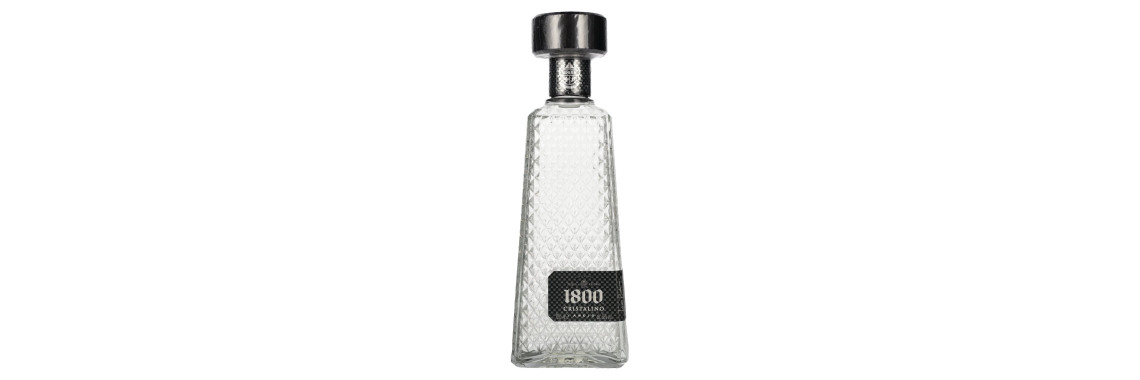 Tequila 1800 Cristalino Añejo 750ml 100% Agave Premium
