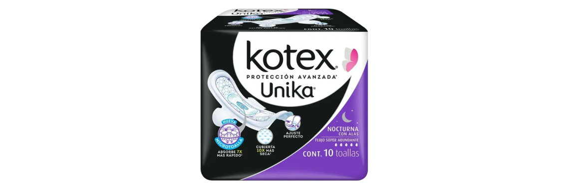 Kotex Toallas Femeninas Nocturnas Ultra Protección 10 pzas
