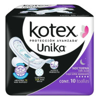 Kotex Toallas Femeninas Nocturnas Ultra Protección 10 pzas