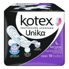 Kotex Toallas Femeninas Nocturnas Ultra Protección 10 pzas